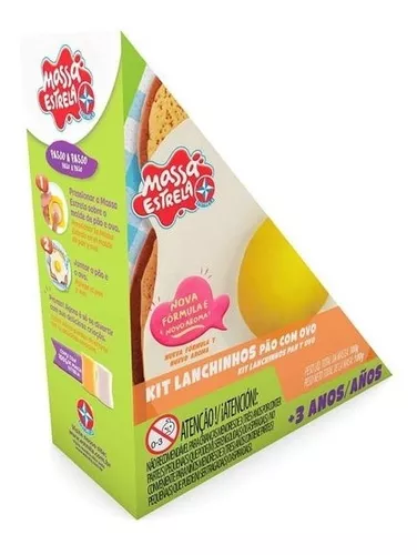 Massa Estrela Kit Lanchinhos Pão e Ovo