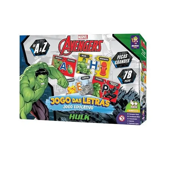 Jogo Das Letras Marvel Hulk