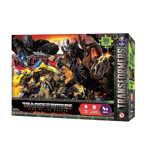 Quebra Cabeça Transformers A Batalha Final 100 Peças