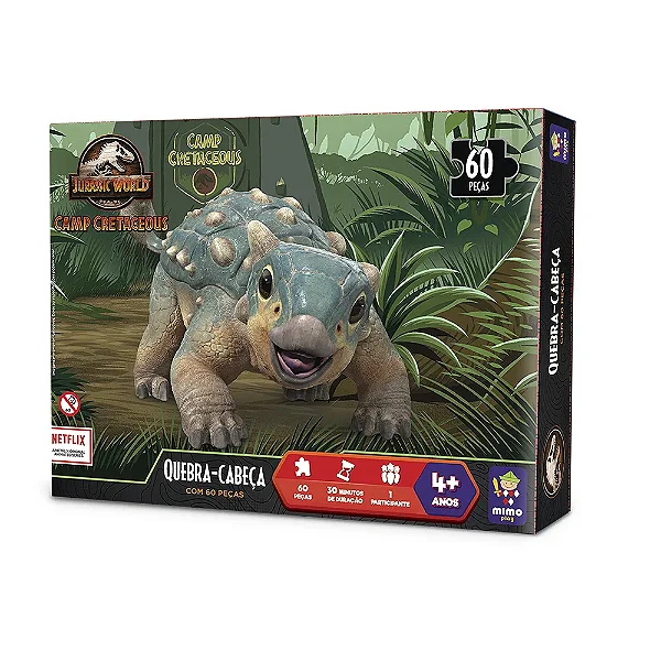 Quebra-cabeças 60 peças Jurrasic World Camp Cretaceous