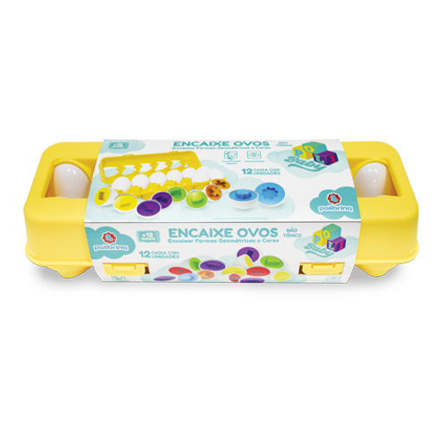 Brinquedo Infantil Encaixe Ovos Formas Geométricas