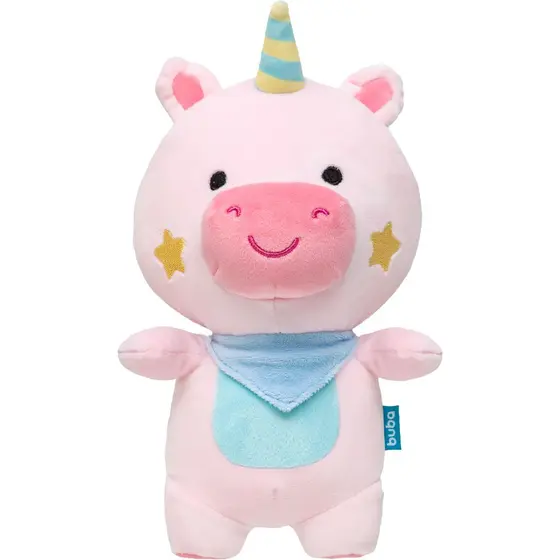 Pelúcia Unicórnio Turminha Soft Rosa