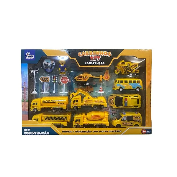Kit Carrinhos Construção Grande
