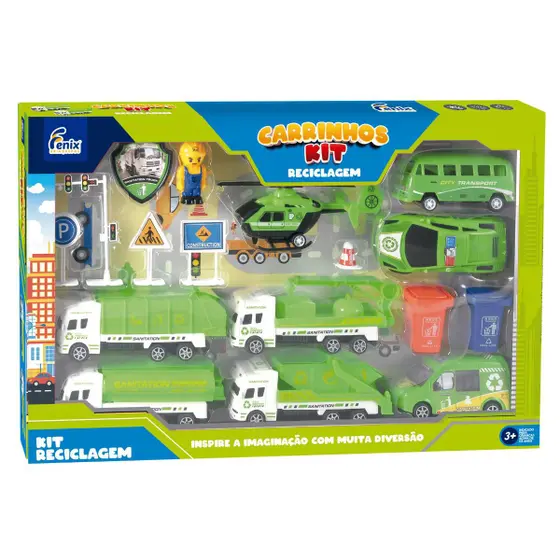 Kit Carrinhos Reciclagem Grande