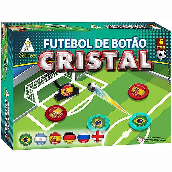 Futebol De Botão Cristal 06 Times Seleções Sortidos