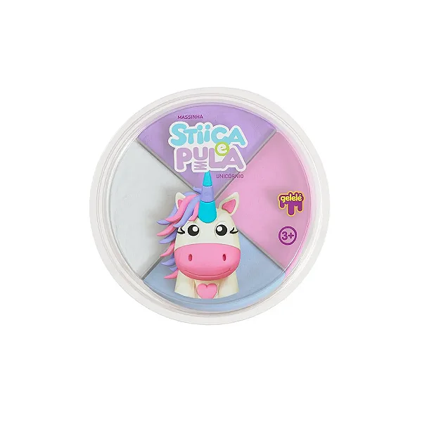 Massinha Stiica E Pula Unicórnio Gelelé Sortidos