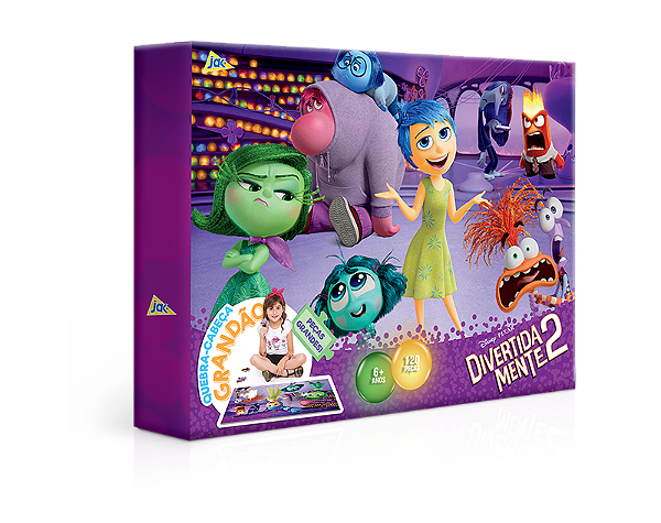 Quebra-Cabeça Divertida Mente 02 Grandão 120 Peças