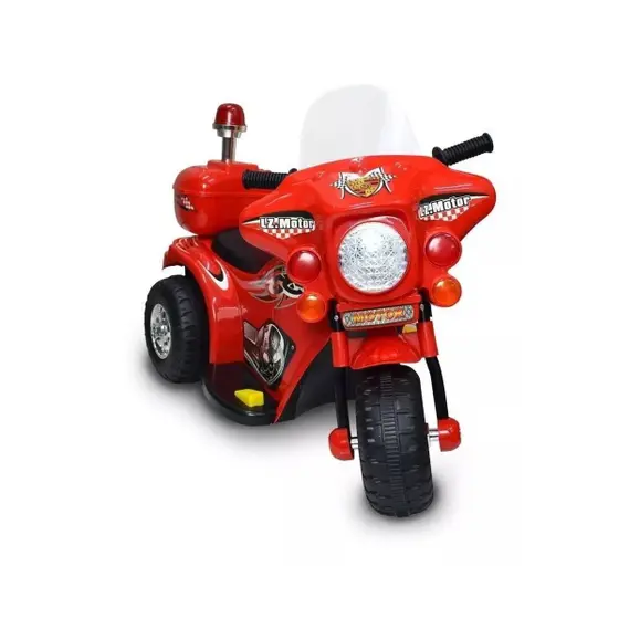 Mini Moto Elétrica Infantil 6v Com Baú Vermelha
