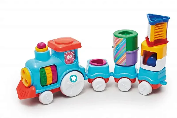Brinquedo Infantil Anima Trem Blocks
