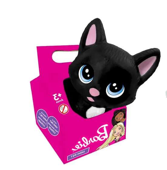 Mini Pets da Barbie Gata Na Casinha Preta