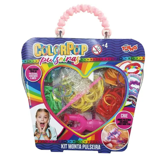 Kit Pulseiras Estojo Coração