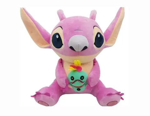 Pelúcia Disney Angel e Scrump Lilo & Stitch 33CM