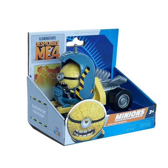 Mini Veiculo De Fricção Minions Mega Cápsula