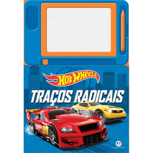 Livro Lousa Magnética Hot Wheels Traços Radicais
