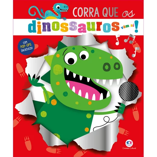 Livro Pop-up Corra Que Os Dinossauros Vêm Aí!