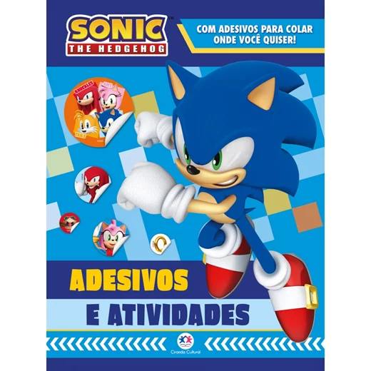 Livro Adesivos Sonic Adesivos e Atividades