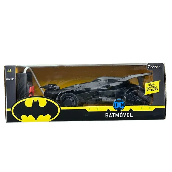 Veículo Controle Remoto 7 Funções Batman Batmovel