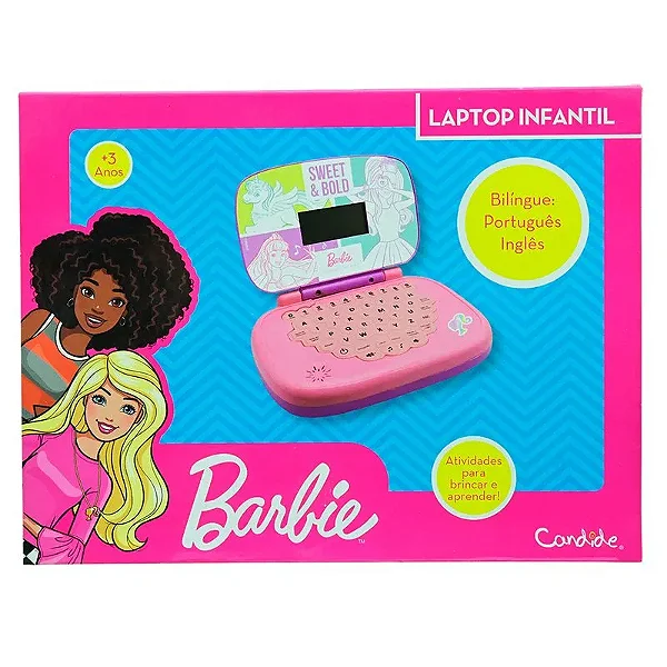 Laptop Infantil Educativo Candide Barbie Bilíngue