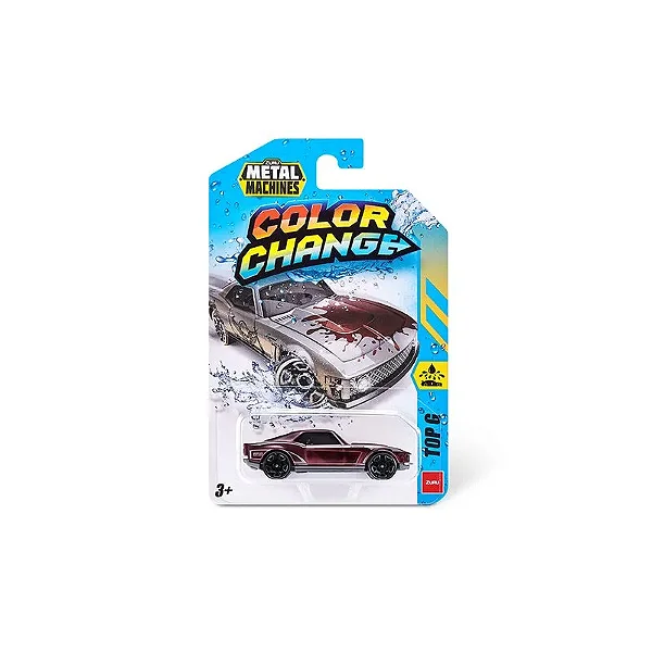 Mini Veículo Die Cast Metal Machine Color Change 1:64 Sortidos