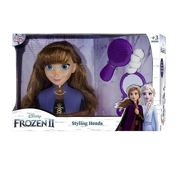 Boneca Busto Styling Head Anna Frozen