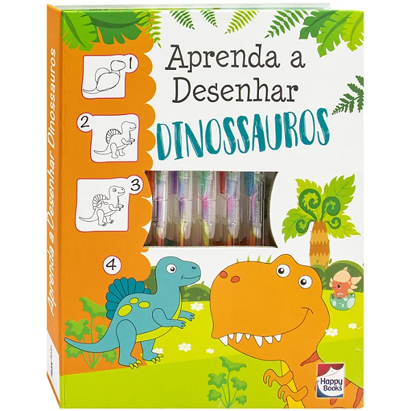 Livro Aprenda a Desenhar Dinossauros