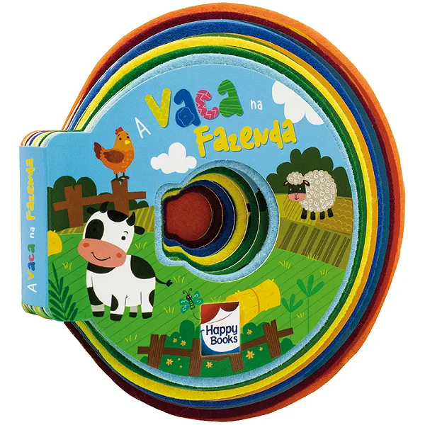 Livro Feltros Curiosos a Vaca na Fazenda