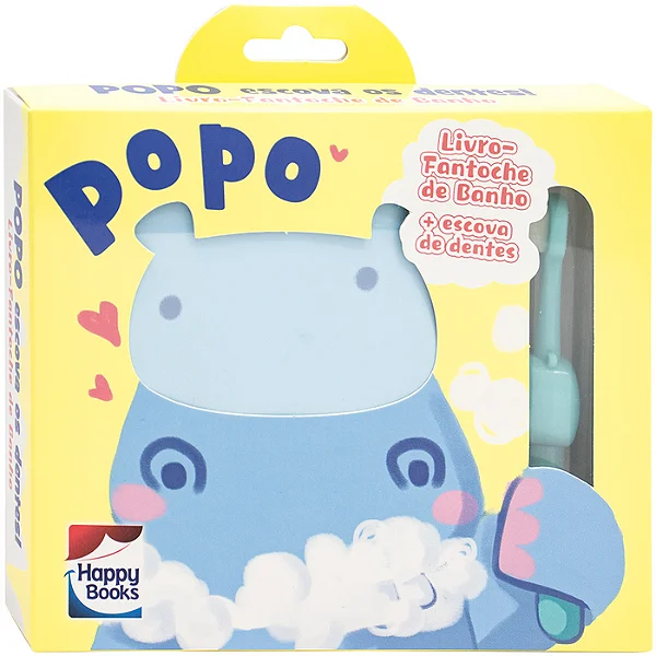 Livro Fantoche De Banho Popo Escova Os Dentes!