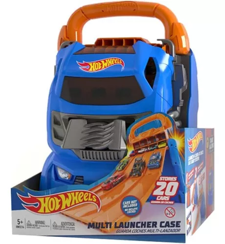 Hot Wheels Porta Lançador Guarda 20 Carros