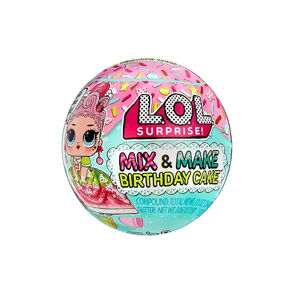 Boneca LOL Surprise Mix & Make Birthday Cake Tots