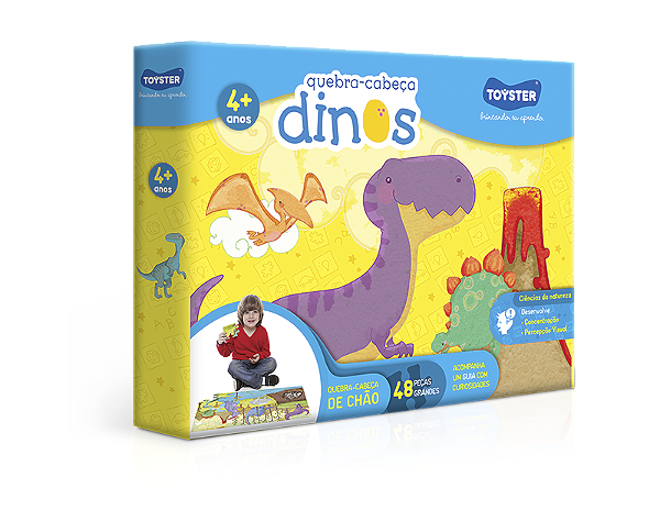 Quebra-Cabeça Grandão Dinos