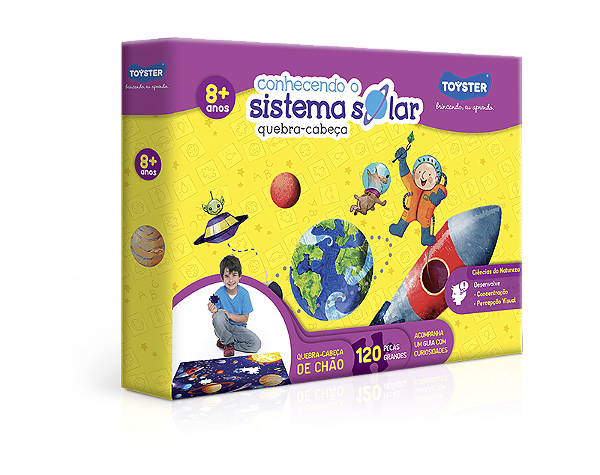 Quebra-Cabeça Conhecendo o Sistema Solar 120 Peças