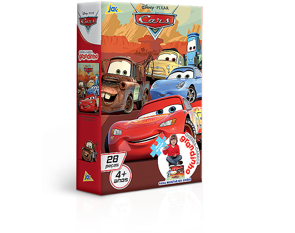 Quebra-Cabeça Carros Grandinho 28 Peças