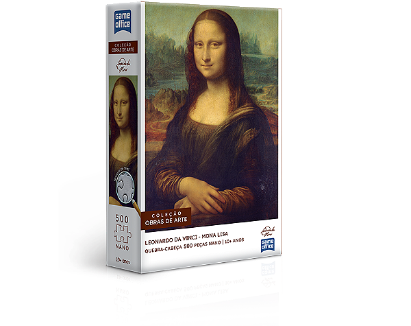 Quebra-Cabeça Leonardo Da Vinci a Mona Lisa 500 Peças Nano