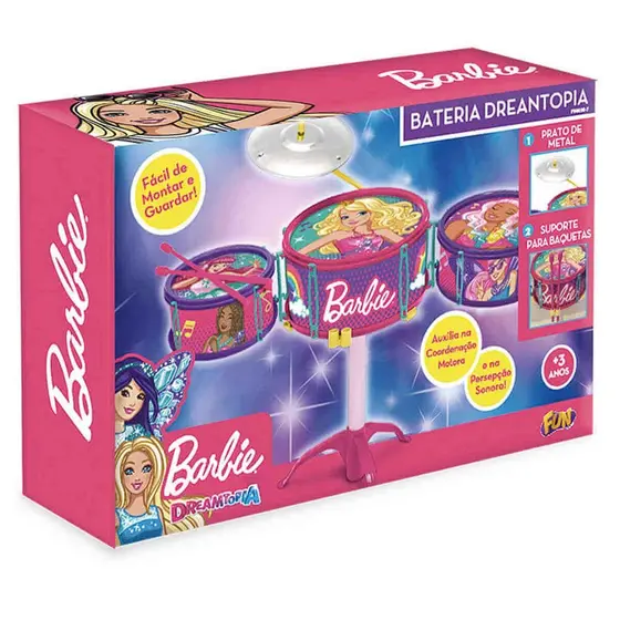 Bateria Infantil Barbie Dreamtopia