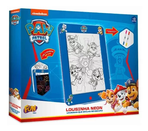 Patrulha Canina Lousa Neon