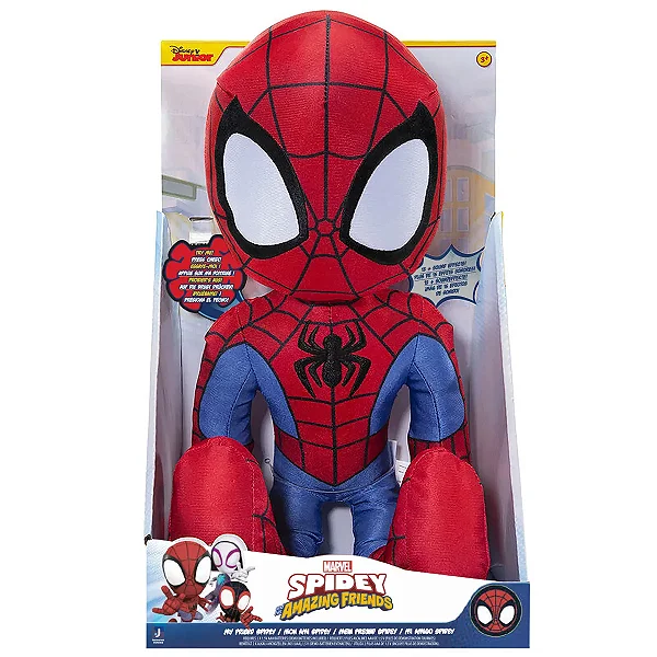 Pelúcia Spidey Meu Amigo Homem Aranha Com Som 40CM
