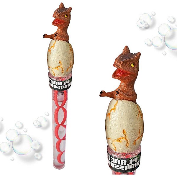 Lança Bolhas De Sabão Ovo Dinossauro Sortido 140ML