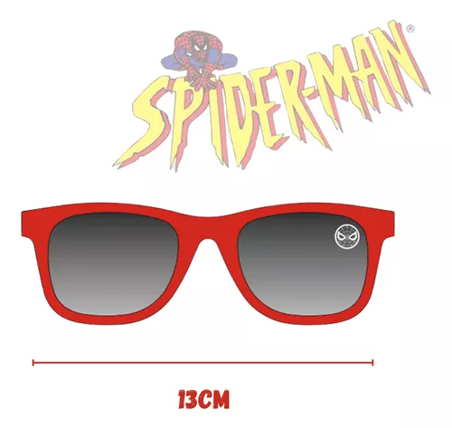 Óculos de Sol Infantil Homem Aranha Vermelho