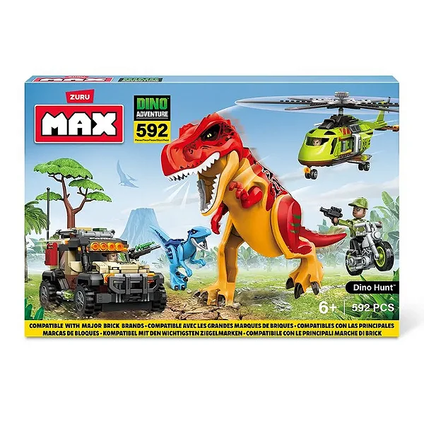 Blocos De Construção Max Dino Adventure 592 Peças