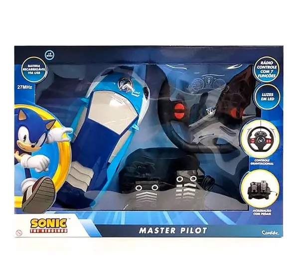 Veículo Controle Remoto 07 Funções Sonic Master Pilot