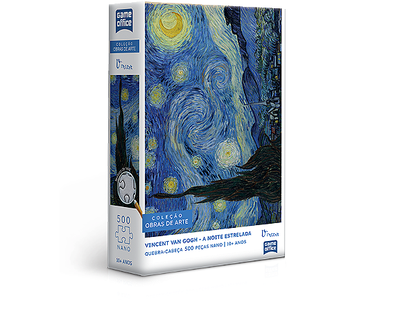 Quebra-Cabeça Vincent Van Gogh a Noite Estrelada 500 Peças Nano