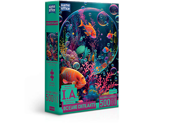 Quebra-Cabeça IA Oceano Cintilante 500 Peças Nano