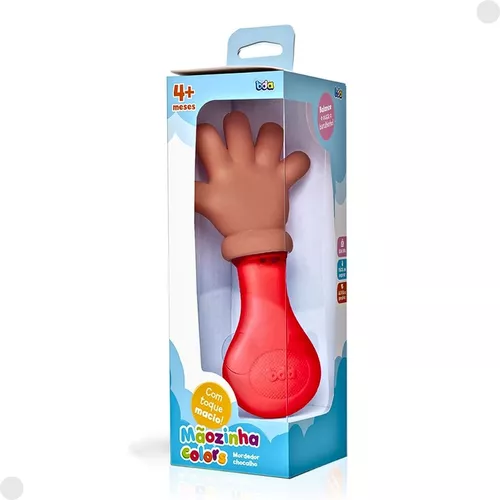 Mãozinha Colors Mordedor Com Chocalho Sortidos