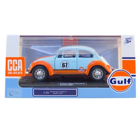 Volkswagen Fusca 1967 Serie Gulf Com Luz e Som 1/28