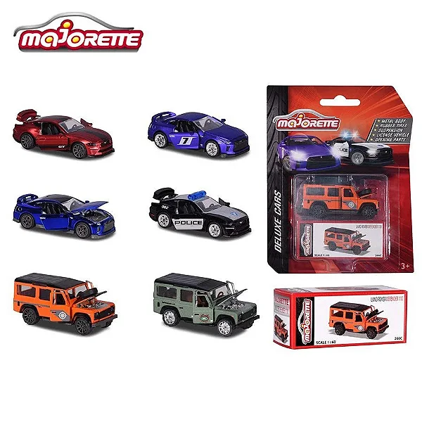 Majorette Carrinho Colecionável Deluxe escala 1:64 Sortidos