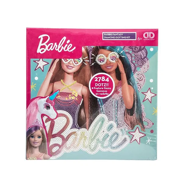 Kit de Arte Barbie Diamond Dotz Fantasia 2.700 Dotz