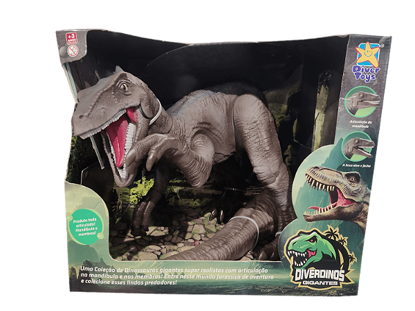 Boneco Dinossauro Gigante Velociraptor