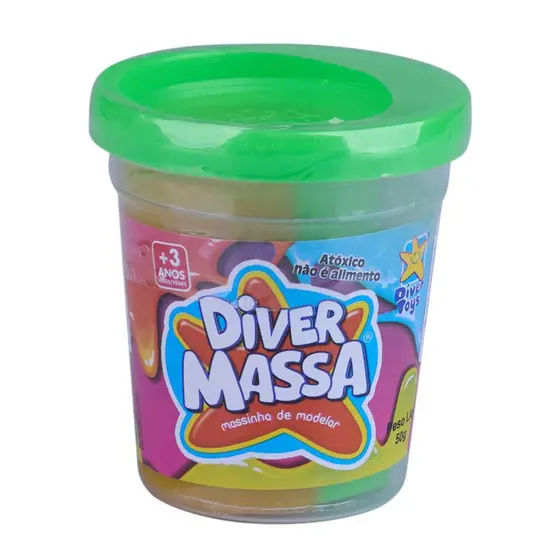 Massinha de Modelar Diver Massa Tricolor Sortidos
