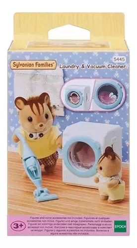 Sylvanian Families Máquina de Lavar Roupa e Aspirador de Pó