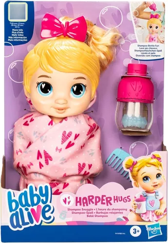 Baby Alive Boneca Bebê Shampoo Loira